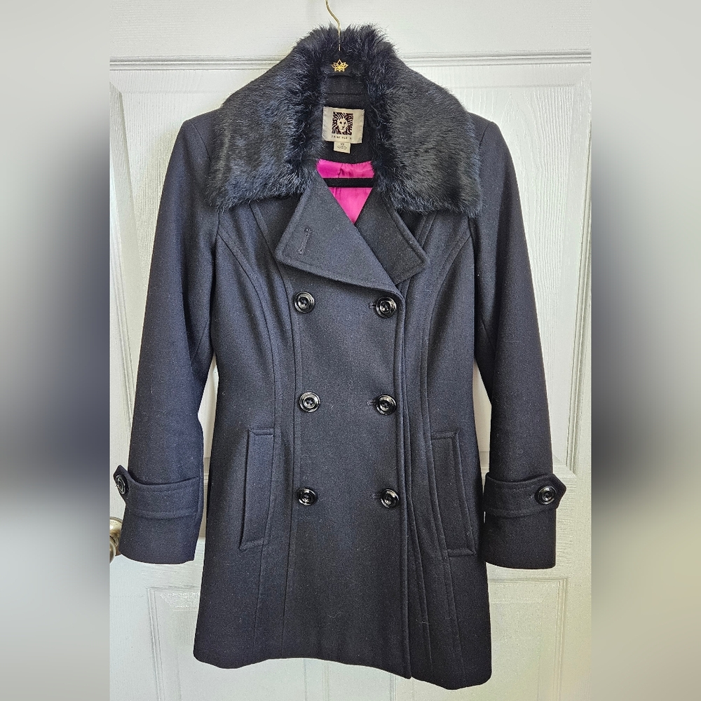 Anne Klein Wool Peacoat